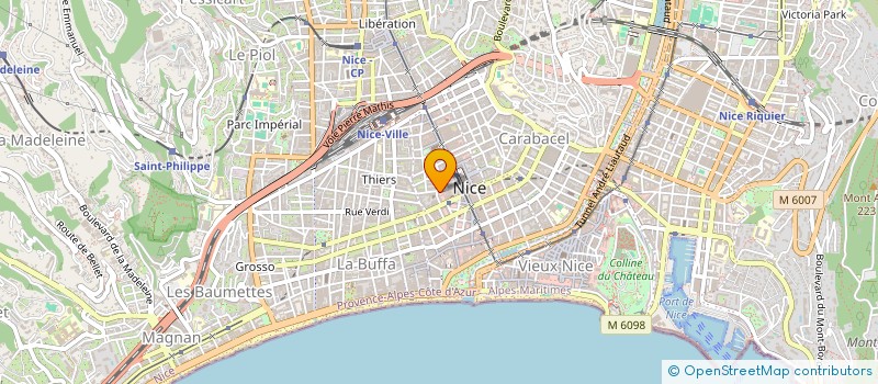 localisation de l'entreprise ADENOE  NICE