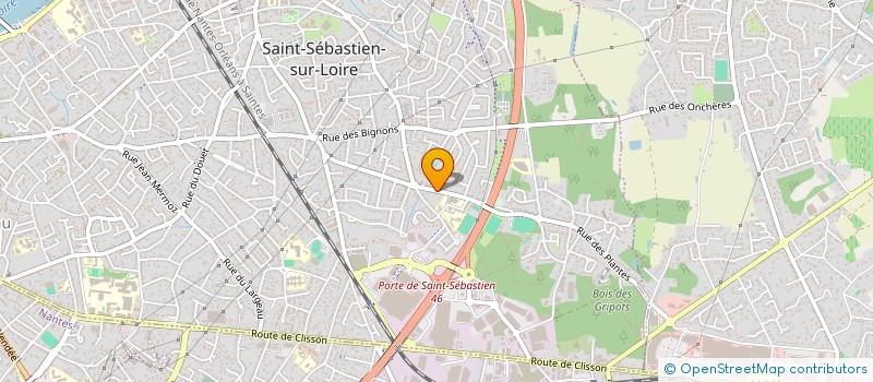 localisation de l'entreprise ADENS à SAINT-SEBASTIEN-SUR-LOIRE
