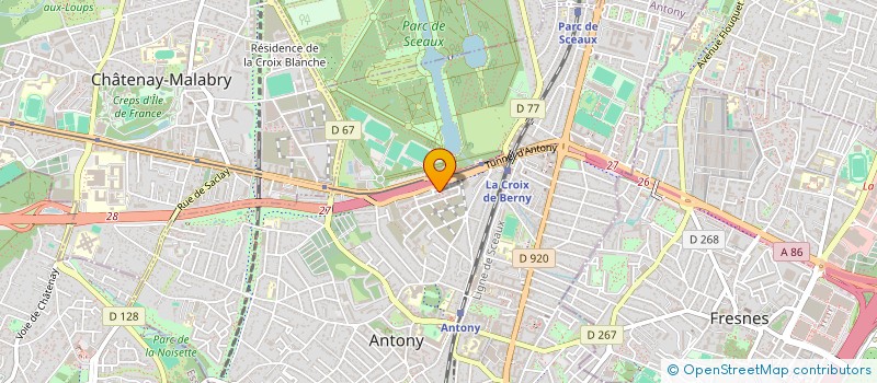 localisation de l'entreprise ADENTS NOVATRACK à ANTONY