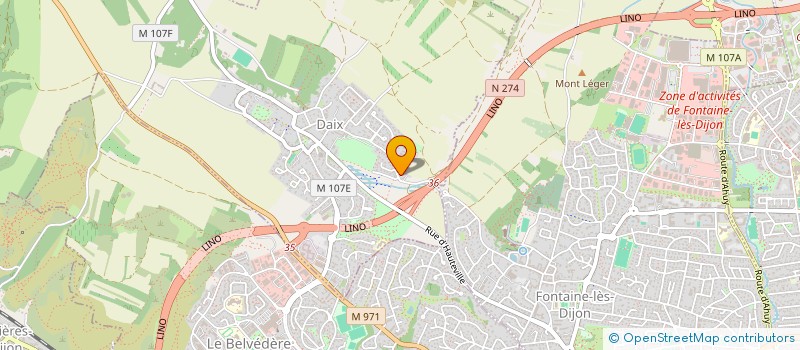 localisation de l'entreprise ADEO  DAIX