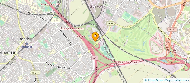 localisation de l'entreprise ADEO+  RONCHIN