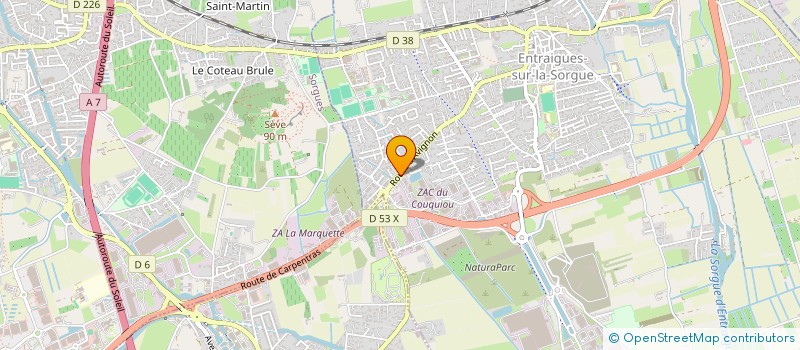 localisation de l'entreprise ADEOLOC  ENTRAIGUES-SUR-LA-SORGUE