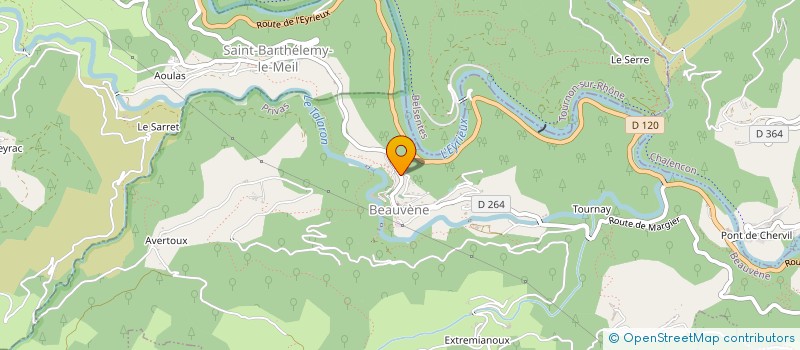 localisation de l'entreprise ADEOM GESTION  BEAUVENE