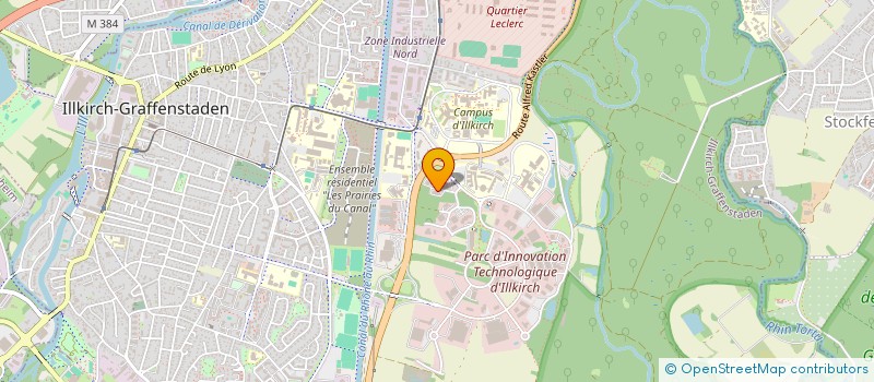 localisation de l'entreprise ADEON  ILLKIRCH-GRAFFENSTADEN