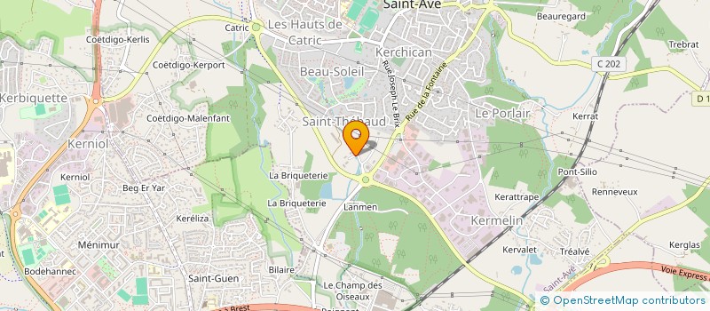 localisation de l'entreprise ADEOSYS à SAINT-AVE