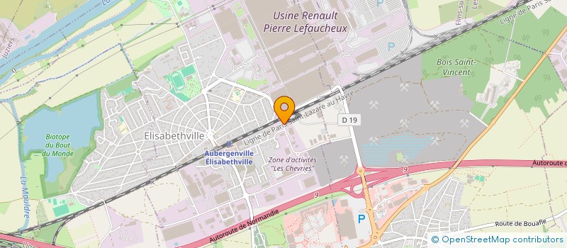 localisation de l'entreprise ADEP  AUBERGENVILLE