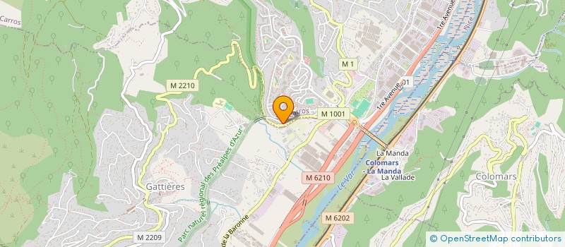 localisation de l'entreprise ADEP  CARROS