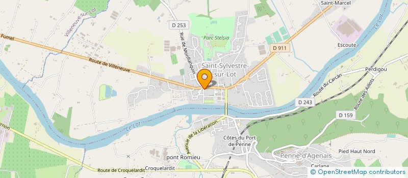 localisation de l'entreprise ADEP SERVICE à SAINT-SYLVESTRE-SUR-LOT