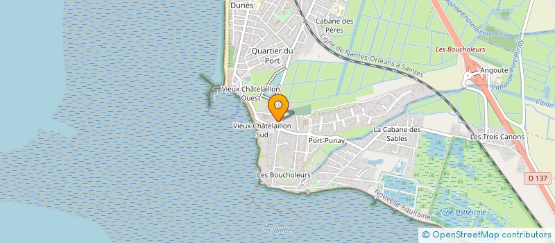 localisation de l'entreprise ADEPACKS à CHATELAILLON-PLAGE