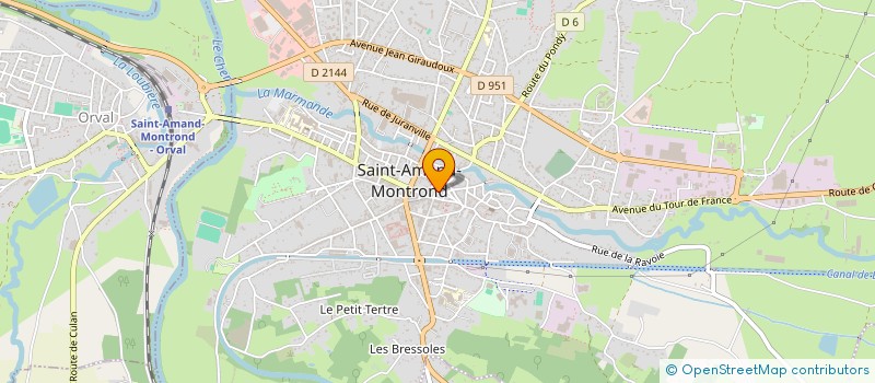 localisation de l'entreprise ADEPAPE 92 à SAINT-AMAND-MONTROND