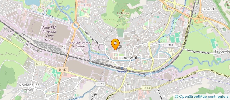 localisation de l'entreprise ADEPAPE -VIRAGE  VESOUL