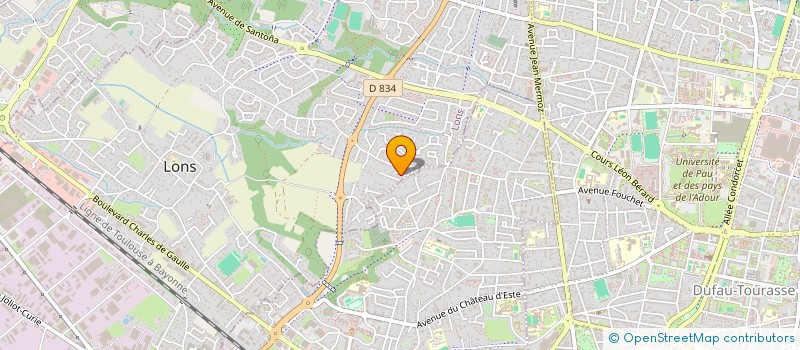 localisation de l'entreprise ADEPAPE64 à LONS