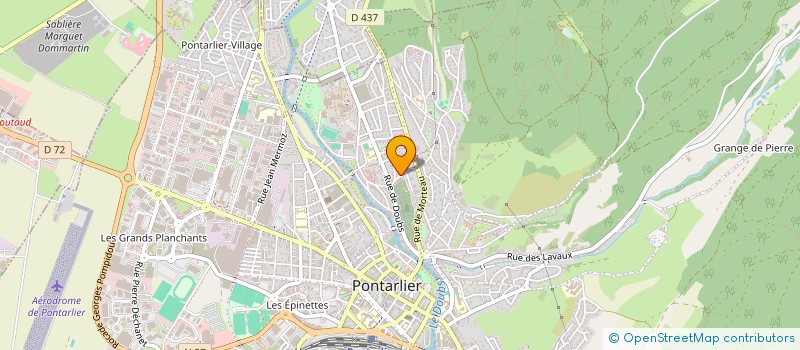 localisation de l'entreprise ADEPAT  PONTARLIER