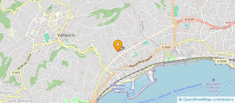 localisation de l'entreprise ADEPS PACA à VALLAURIS