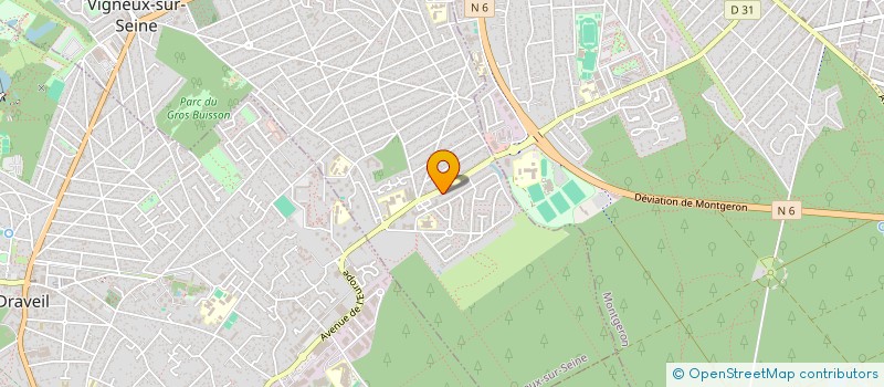 localisation de l'entreprise ADEPTE D'ESPOIR à VIGNEUX-SUR-SEINE