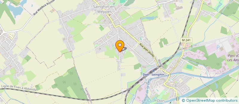 localisation de l'entreprise ADEPTIO  SAINGHIN-EN-WEPPES