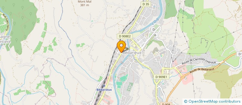 localisation de l'entreprise ADEQLIC à BEDARIEUX