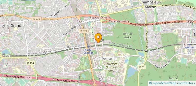 localisation de l'entreprise ADEQUA SYSTEMS à CHAMPS-SUR-MARNE