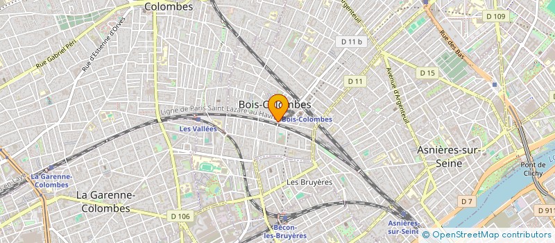localisation de l'entreprise ADEQUADOM à BOIS-COLOMBES