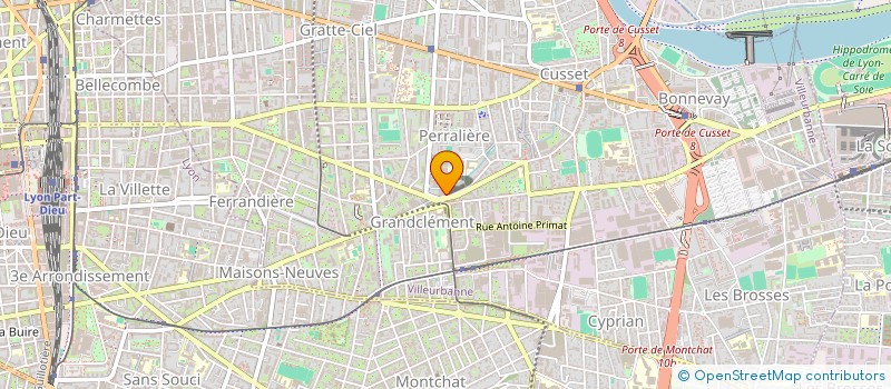 localisation de l'entreprise ADEQUAT 021 à VILLEURBANNE