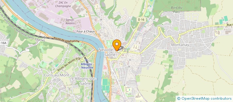 localisation de l'entreprise ADEQUAT 025  NEUVILLE-SUR-SAONE