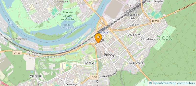 localisation de l'entreprise ADEQUAT 049 à POISSY