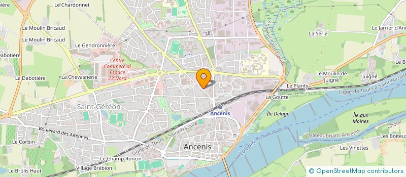 localisation de l'entreprise ADEQUAT 052 à ANCENIS-SAINT-GEREON
