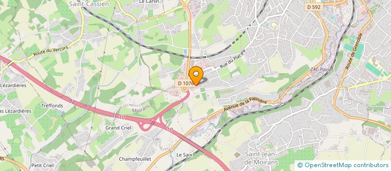 localisation de l'entreprise ADEQUAT 058  VOIRON