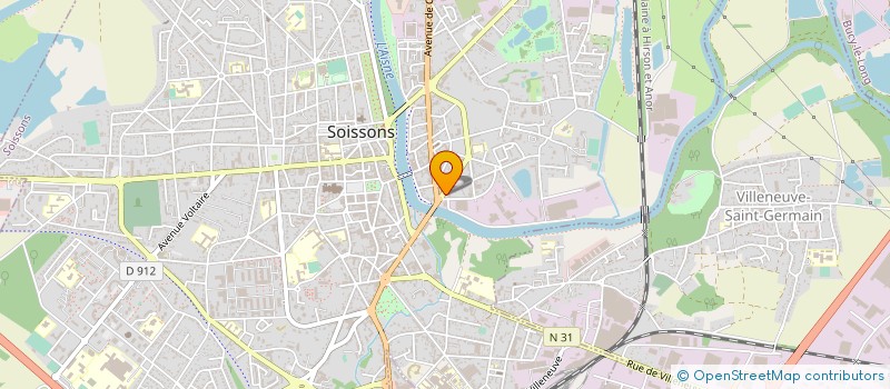 localisation de l'entreprise ADEQUAT 061 à SOISSONS