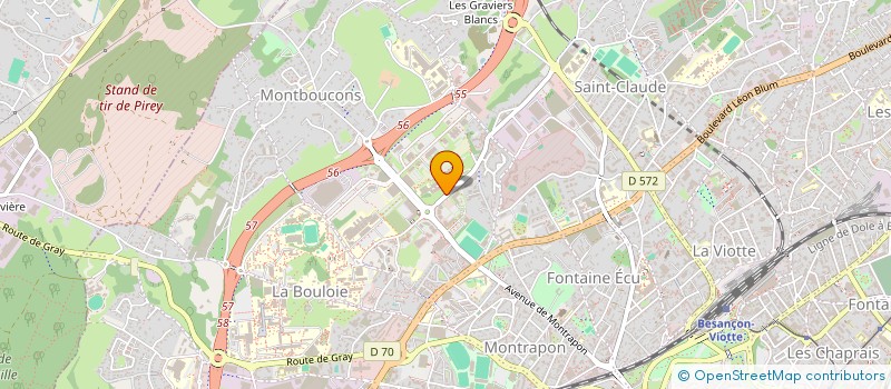 localisation de l'entreprise ADEQUAT 082  BESANCON