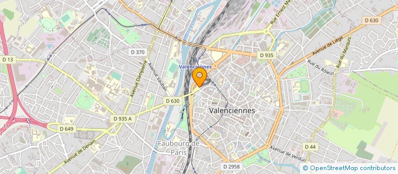 localisation de l'entreprise ADEQUAT 102 à VALENCIENNES