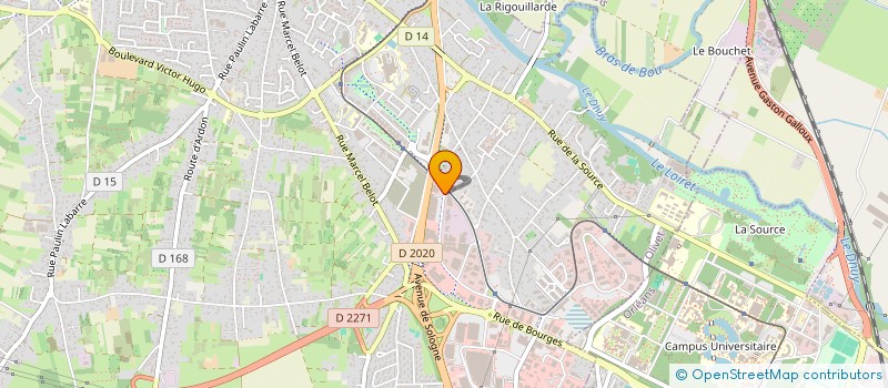 localisation de l'entreprise ADEQUAT 151 à OLIVET