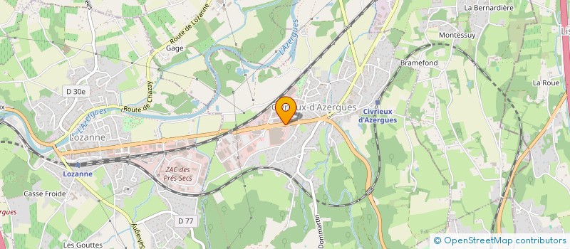 localisation de l'entreprise ADEQUAT 159  CIVRIEUX-D'AZERGUES