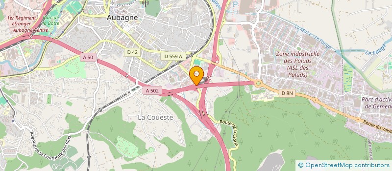 localisation de l'entreprise ADEQUAT 185 à AUBAGNE