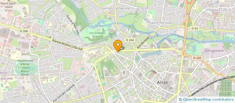 localisation de l'entreprise ADEQUAT 189 à ARRAS