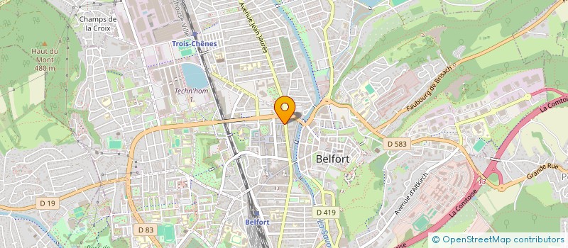 localisation de l'entreprise ADEQUAT 208 à BELFORT