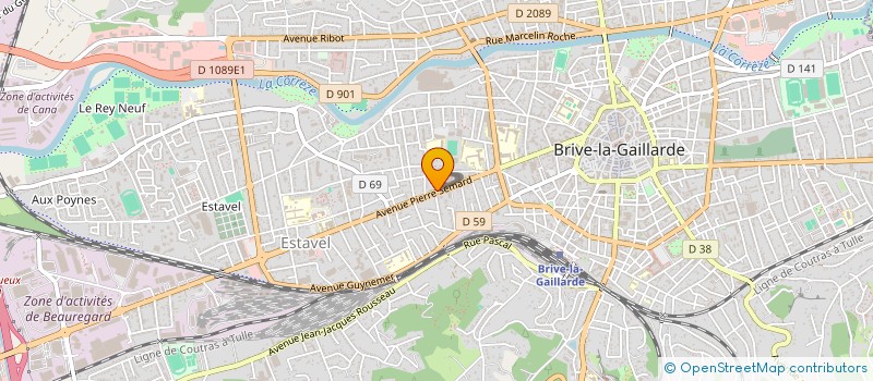 localisation de l'entreprise ADEQUAT 292  BRIVE-LA-GAILLARDE