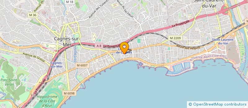 localisation de l'entreprise ADEQUAT 293  CAGNES-SUR-MER