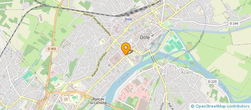 localisation de l'entreprise ADEQUAT 299 à DOLE