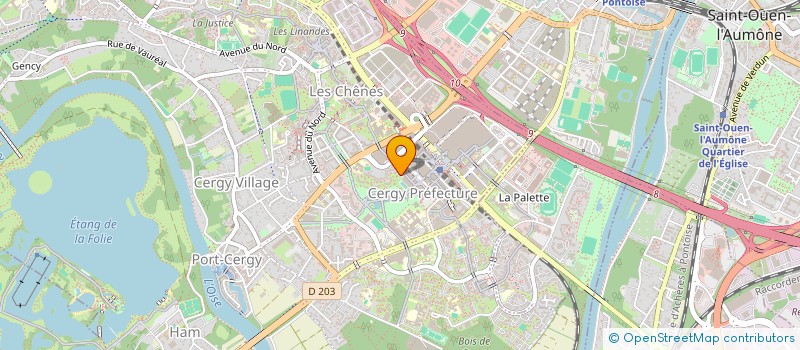 localisation de l'entreprise ADEQUAT à CERGY