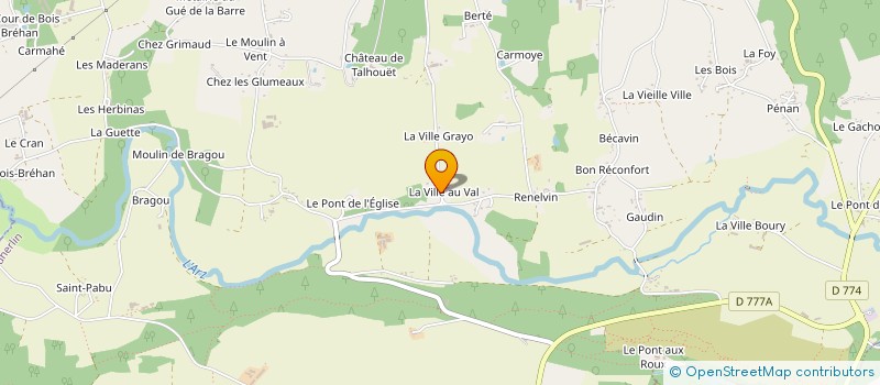localisation de l'entreprise ADEQUAT à PLUHERLIN