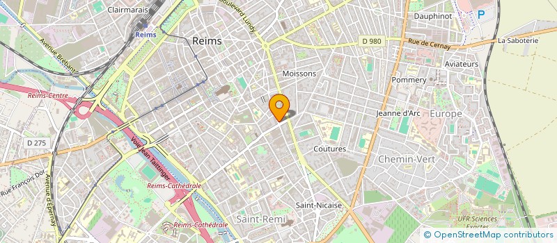 localisation de l'entreprise ADEQUAT ENVIRONNEMENT à REIMS