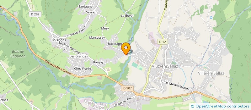 localisation de l'entreprise ADEQUAT HABITAT à VIUZ-EN-SALLAZ