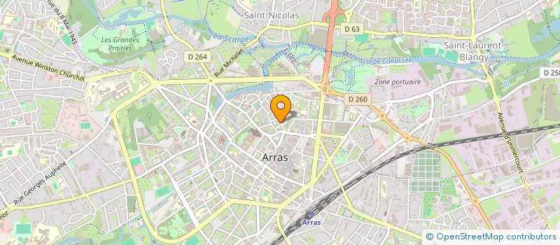 localisation de l'entreprise ADEQUAT'IN à ARRAS