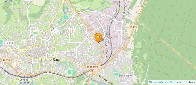 localisation de l'entreprise ADEQUAT ISOLATION à LONS-LE-SAUNIER