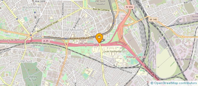 localisation de l'entreprise ADEQUAT MICRO à LILLE