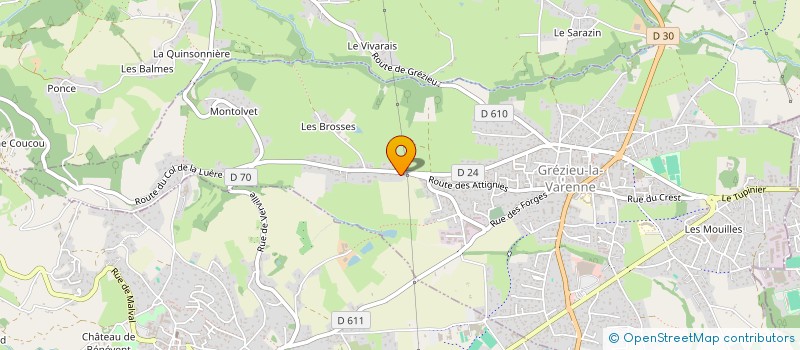 localisation de l'entreprise ADEQUAT PAYSAGE SERVICE  GREZIEU-LA-VARENNE