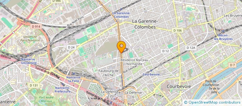 localisation de l'entreprise ADEQUAT RH à COURBEVOIE