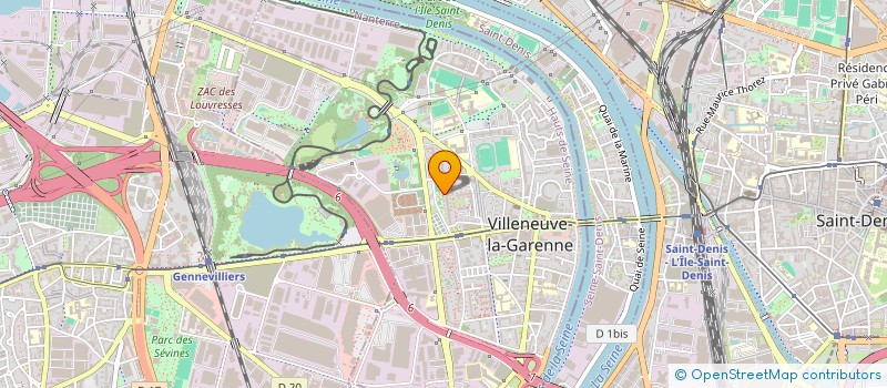 localisation de l'entreprise ADEQUAT SARL à VILLENEUVE-LA-GARENNE