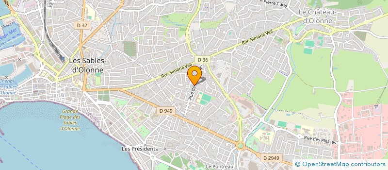 localisation de l'entreprise ADEQUAT VENDEE à LES SABLES D'OLONNE